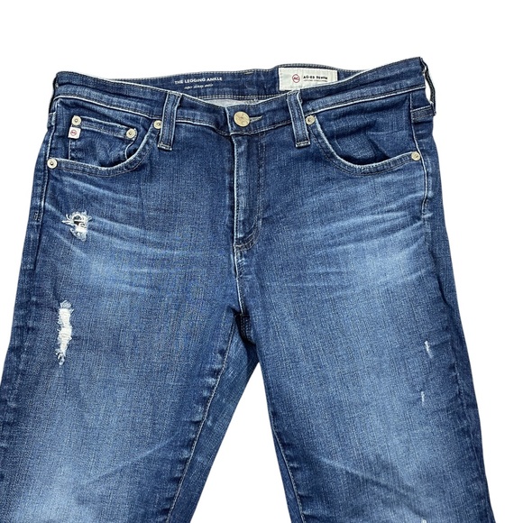 AG Adriano Goldschmied 30R The Leggign Ankle Skinny Destructed Jeans - Picture 7 of 8